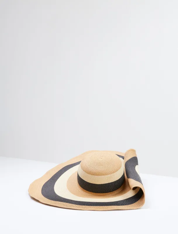 Floppy Striped Maxi Hat sold by BCBGMaxAzria