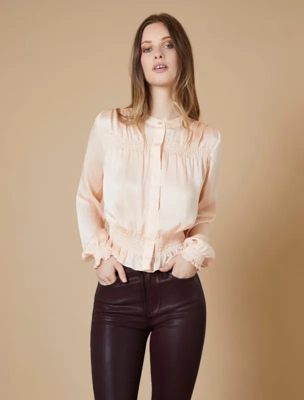 Smocked Waist Top sold by BCBGMaxAzria