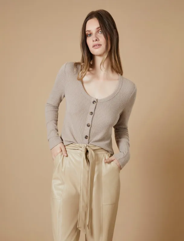Button-Up Crop Top sold by BCBGMaxAzria