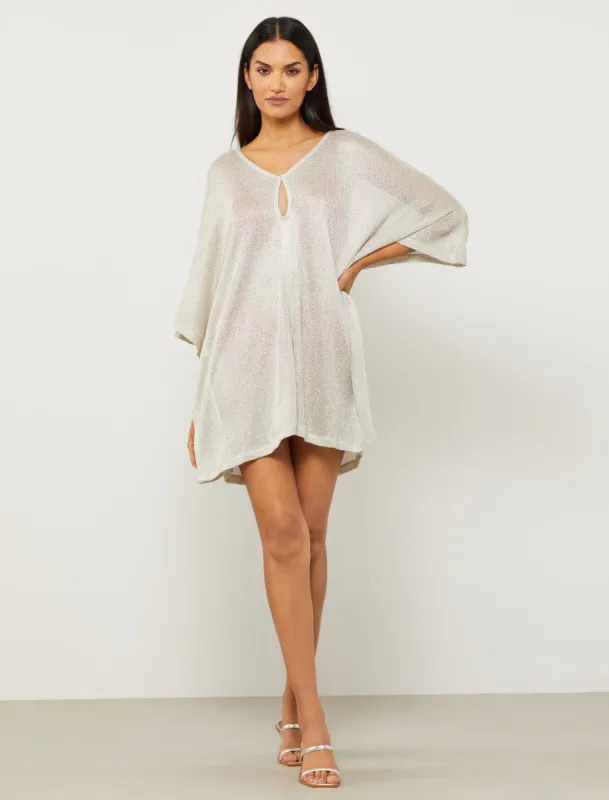 Aria Metallic V-Neck Tunic sold by BCBGMaxAzria