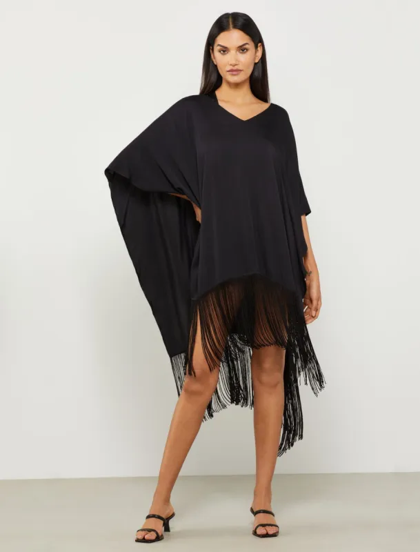 Zoe Reversible Fringe Tunic sold by BCBGMaxAzria