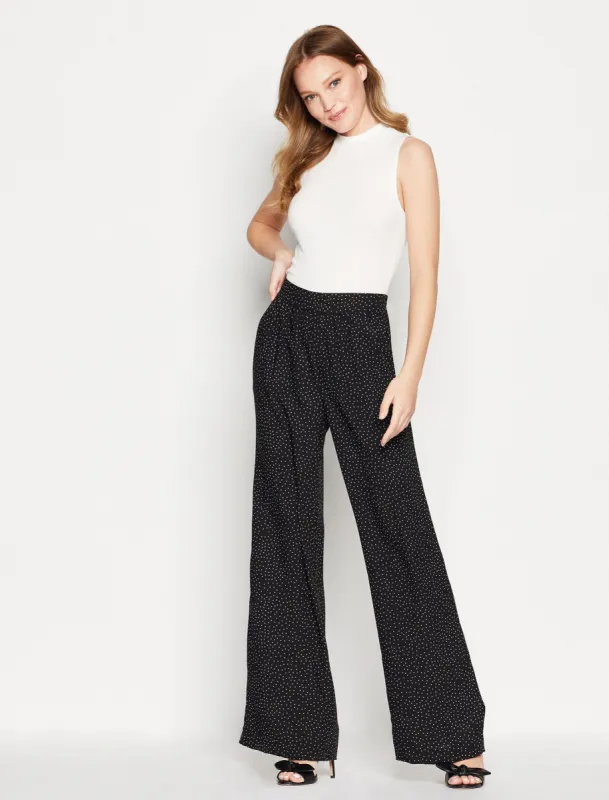 Bella Polka Dot Wide-Leg Pant sold by BCBGMaxAzria