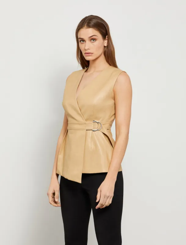 Finn V-Neck Wrap Top sold by BCBGMaxAzria