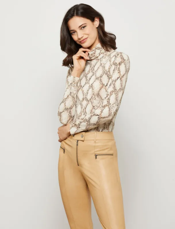 Harper Long-Sleeve Turtleneck Top sold by BCBGMaxAzria