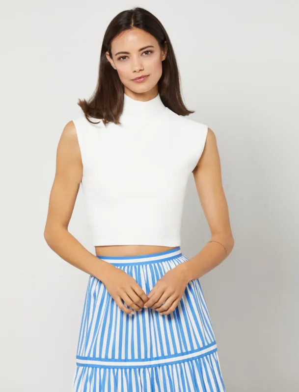 Sleeveless Turtleneck Crop Top sold by BCBGMaxAzria