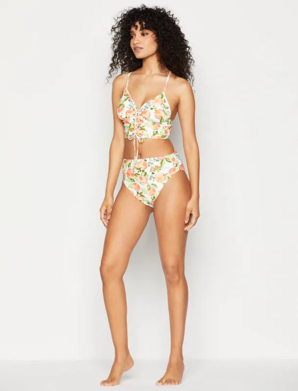Peachy High-Waisted Bikini Bottom sold by BCBGMaxAzria