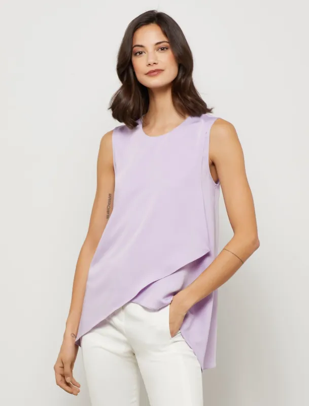 Crew Neck Tulip Wrap Top sold by BCBGMaxAzria