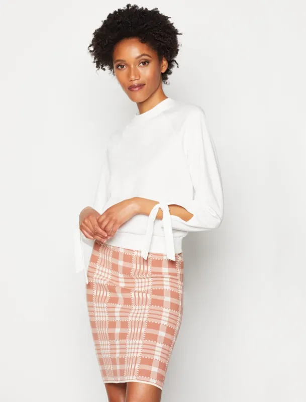 Ada Tie-Sleeve Sweatshirt sold by BCBGMaxAzria
