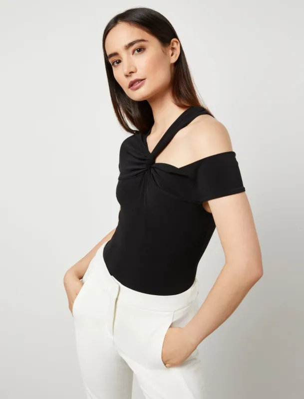 Off-The-Shoulder Cutout Bodysuit sold by BCBGMaxAzria