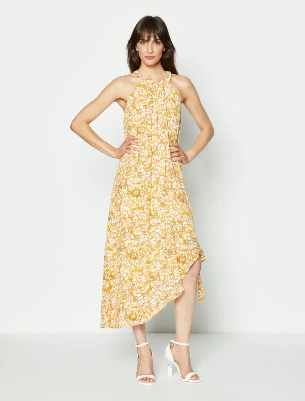 Knotted Halter Dress sold by BCBGMaxAzria
