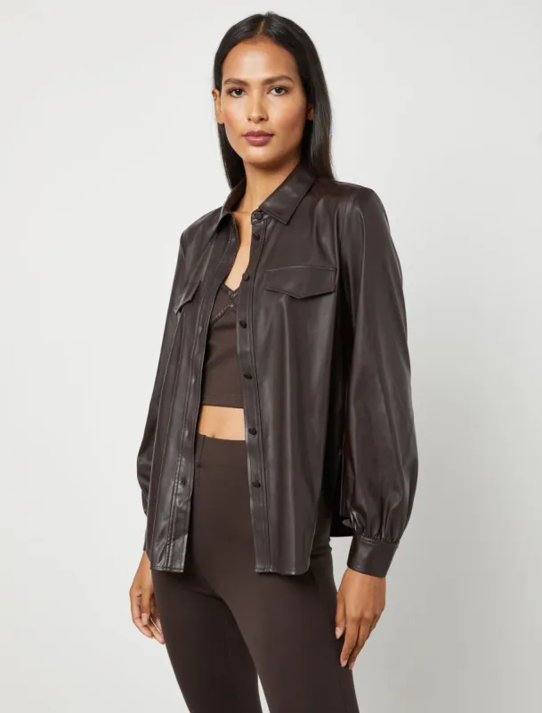 Collared Long Sleeve Shirt sold by BCBGMaxAzria