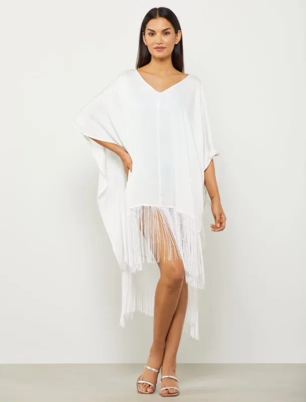 Zoe Reversible Fringe Tunic sold by BCBGMaxAzria