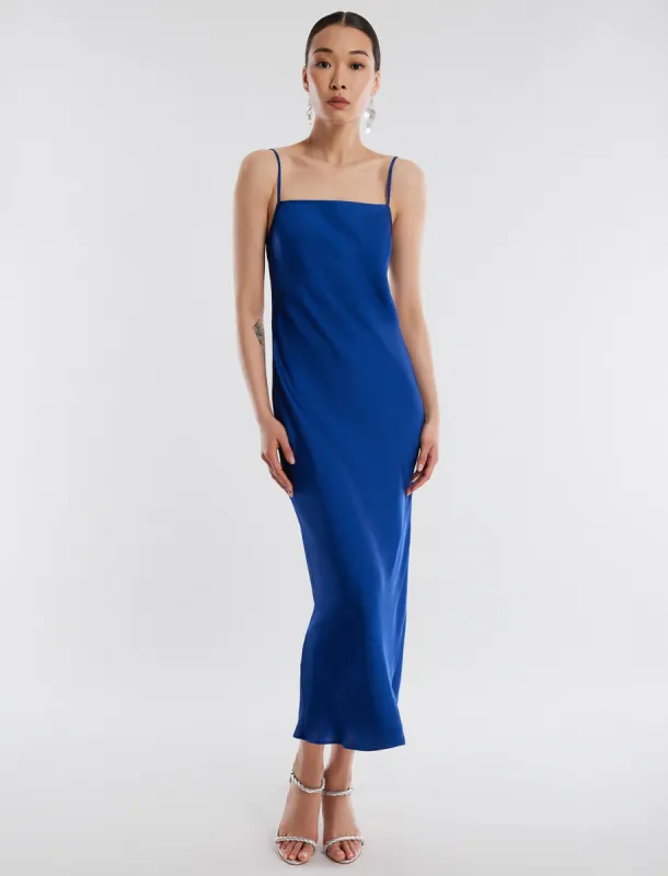 Bea Satin Midi Dress sold by BCBGMaxAzria