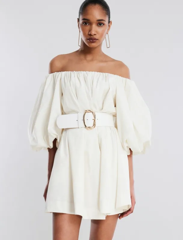Adelaide Balloon Sleeve Mini Dress sold by BCBGMaxAzria