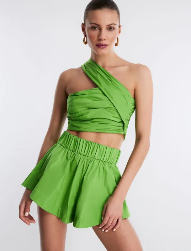 Kat One Shoulder Crop Top sold by BCBGMaxAzria