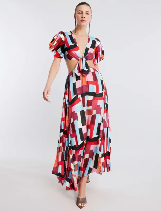 Petra Front Tie Dress sold by BCBGMaxAzria