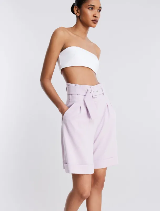 Bree Belted High-Waist Short sold by BCBGMaxAzria