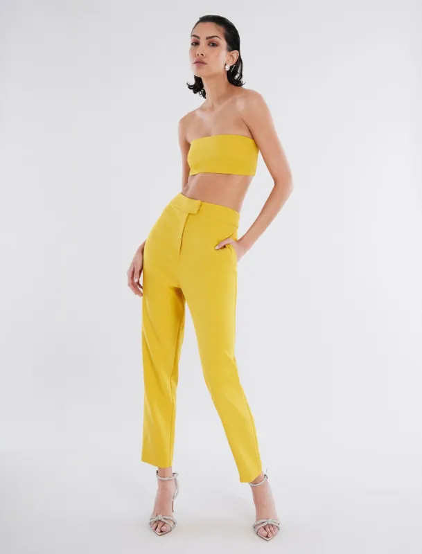 Decker High-Waisted Slim Trouser sold by BCBGMaxAzria