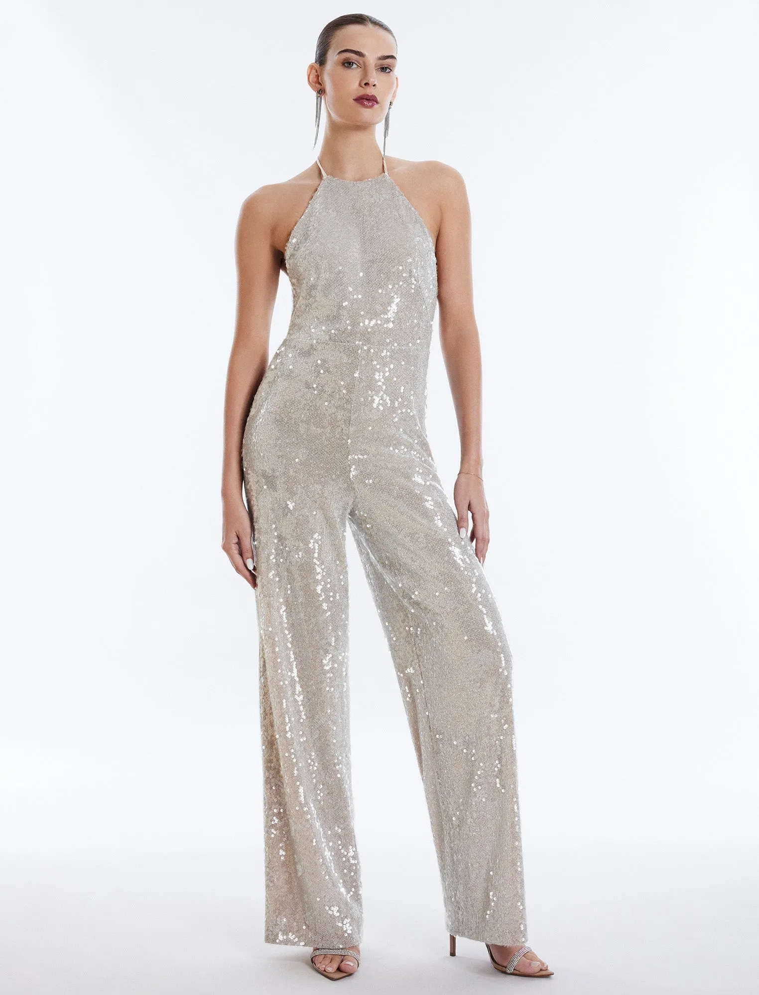 Amanda Sequined Jumpsuit sold by BCBGMaxAzria product image thumbnail 5