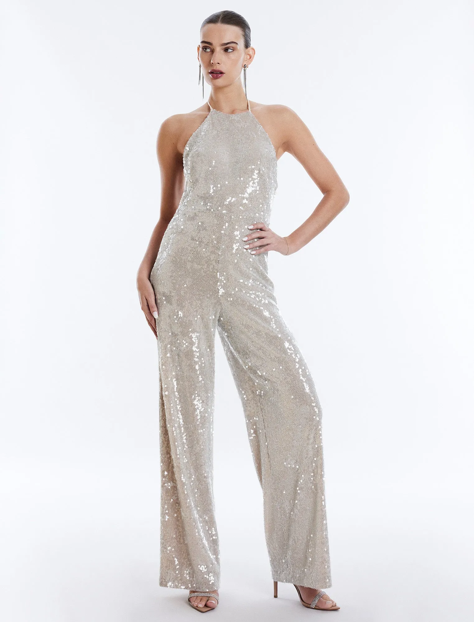 Amanda Sequined Jumpsuit sold by BCBGMaxAzria product image thumbnail 2