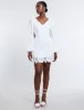 Rosa Lace Appliqué Mini Dress sold by BCBGMaxAzria
