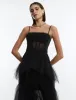 Oly Tiered Ruffle Tulle Evening Gown sold by BCBGMaxAzria