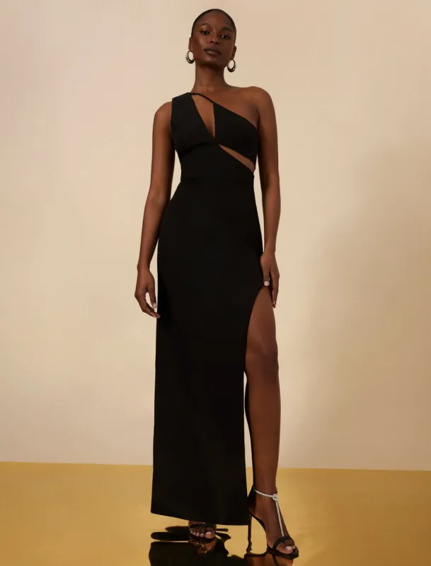 Kai One Shoulder Cutout Gown sold by BCBGMaxAzria