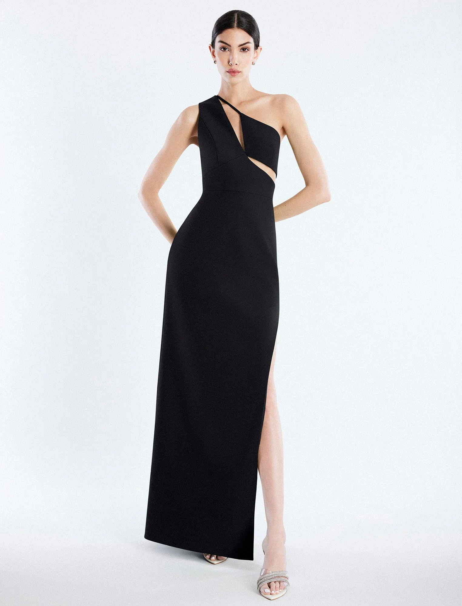 Kai One Shoulder Cutout Gown sold by BCBGMaxAzria product image thumbnail 5