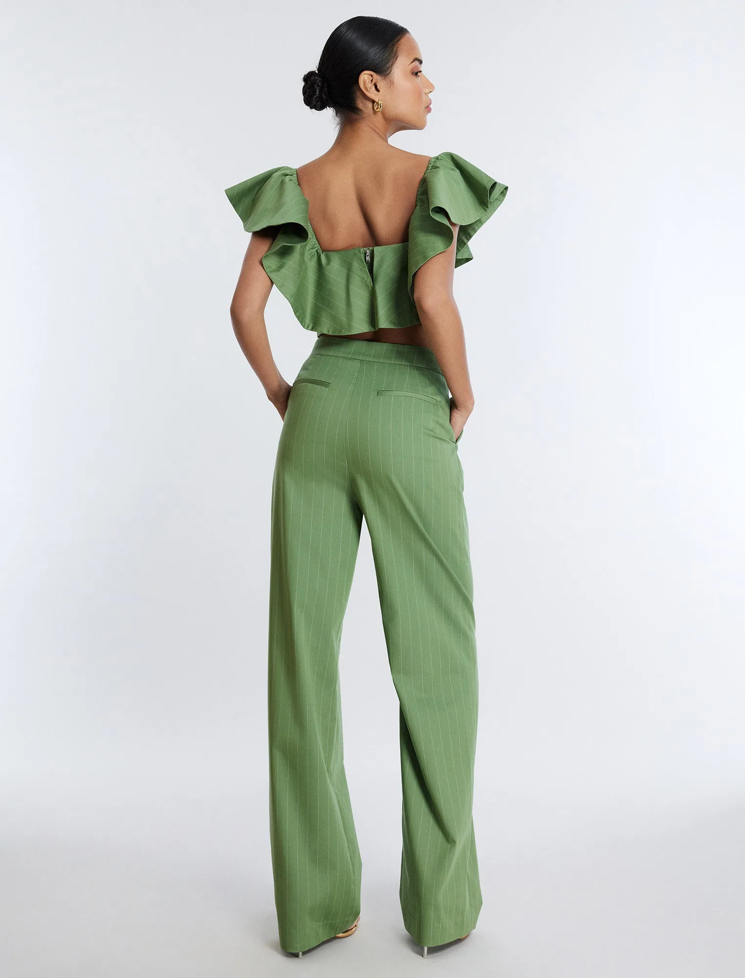 Pinstripe Trouser sold by BCBGMaxAzria product image thumbnail 4