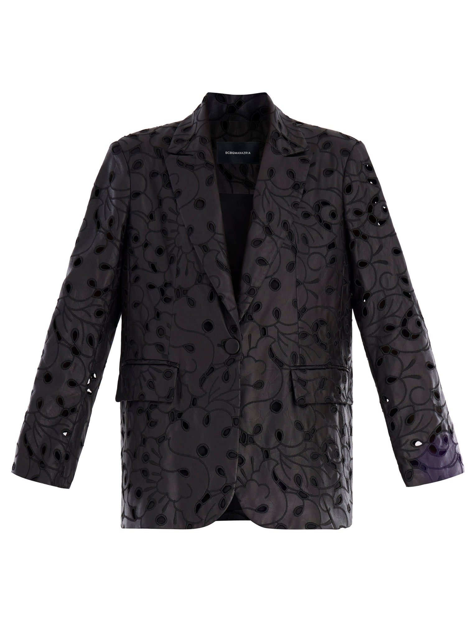 Aimee Faux Leather Lace Blazer sold by BCBGMaxAzria product image thumbnail 7