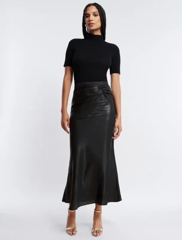 Ruched Midi Skirt sold by BCBGMaxAzria