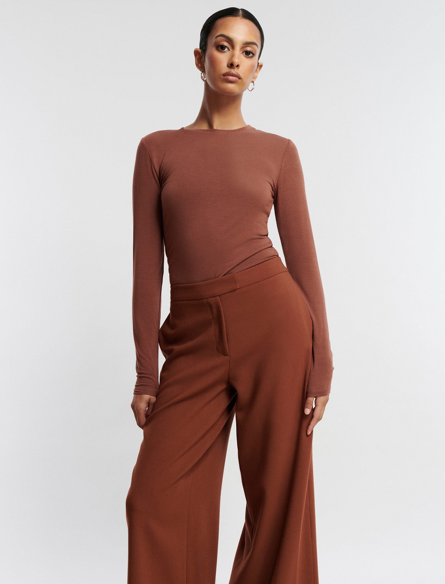 Crew Neck Long Sleeve Top sold by BCBGMaxAzria