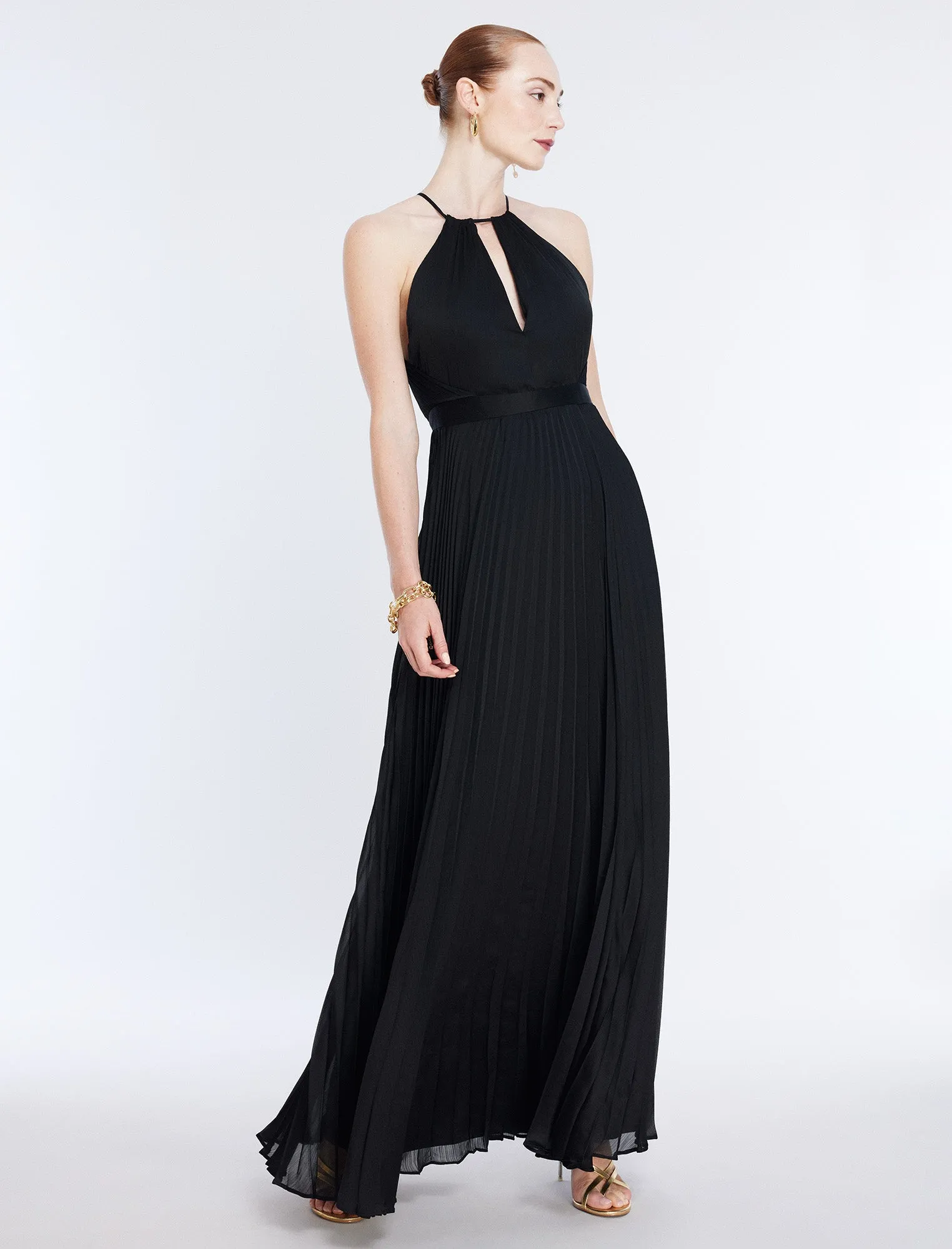 Primrose Pleated Gown sold by BCBGMaxAzria