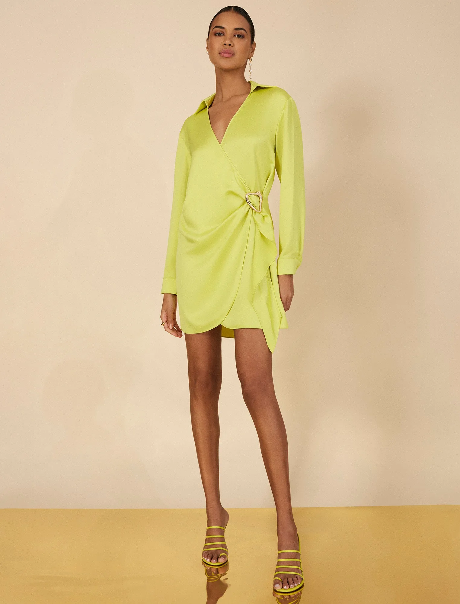 Connie Faux Wrap Mini Dress sold by BCBGMaxAzria product image thumbnail 2