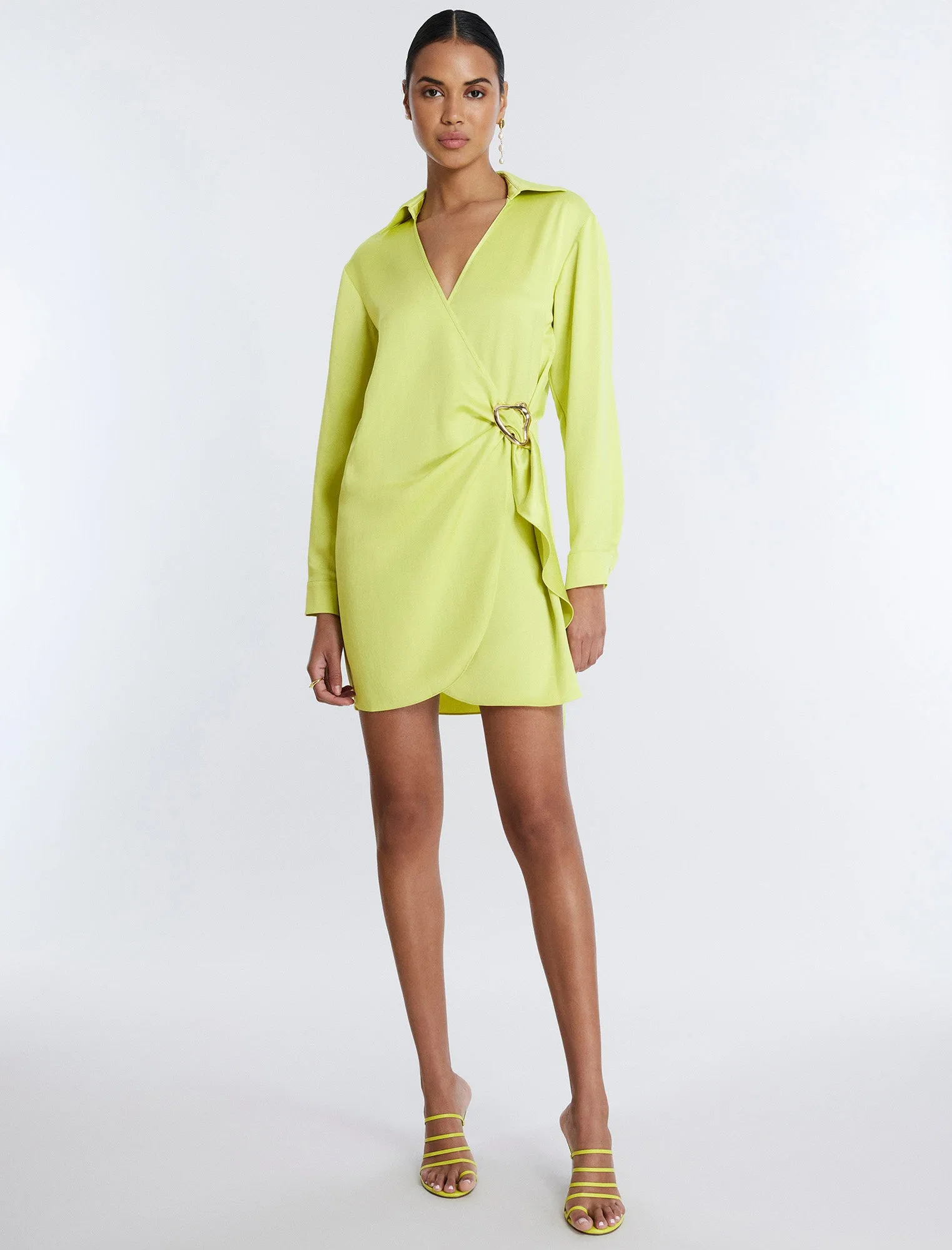 Connie Faux Wrap Mini Dress sold by BCBGMaxAzria product image thumbnail 3