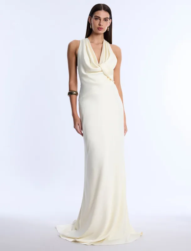 Cowl Neck Halter Gown sold by BCBGMaxAzria