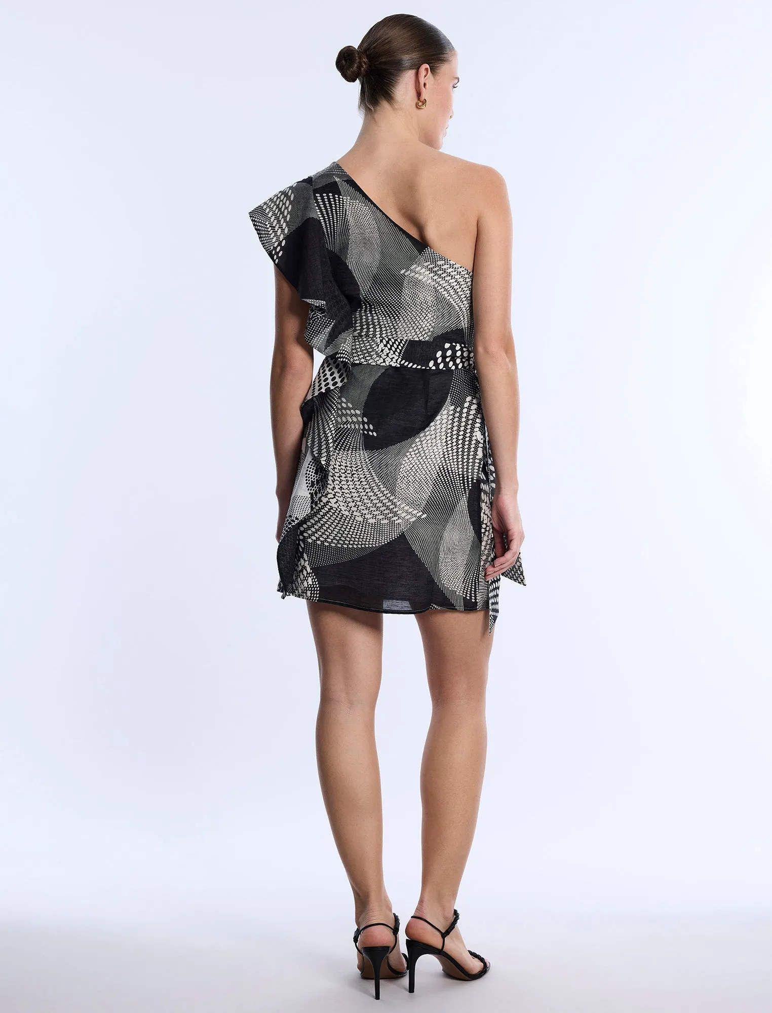 One Shoulder Flounce Mini sold by BCBGMaxAzria product image thumbnail 2