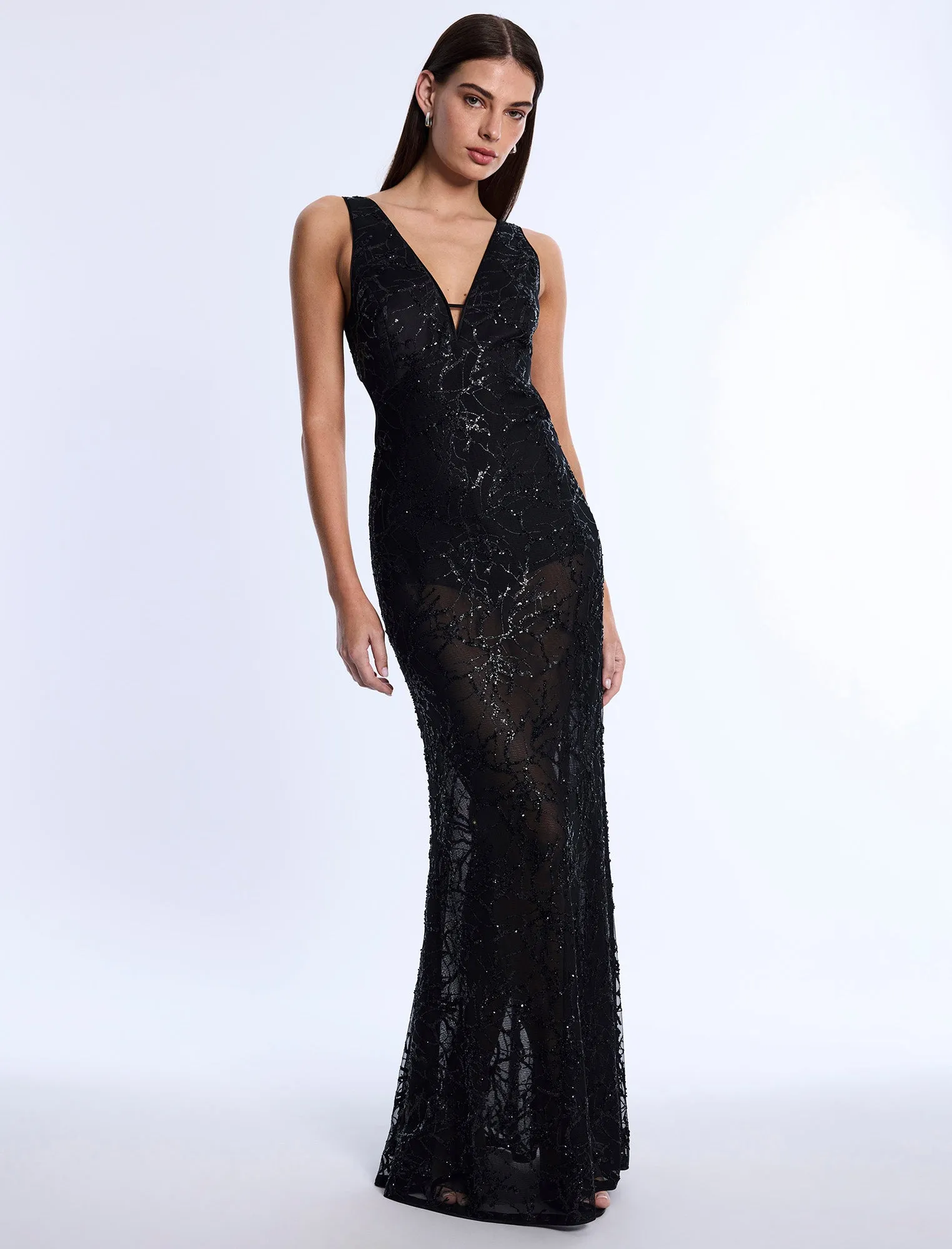 Embellished Cut-Out Gown sold by BCBGMaxAzria product image thumbnail 4