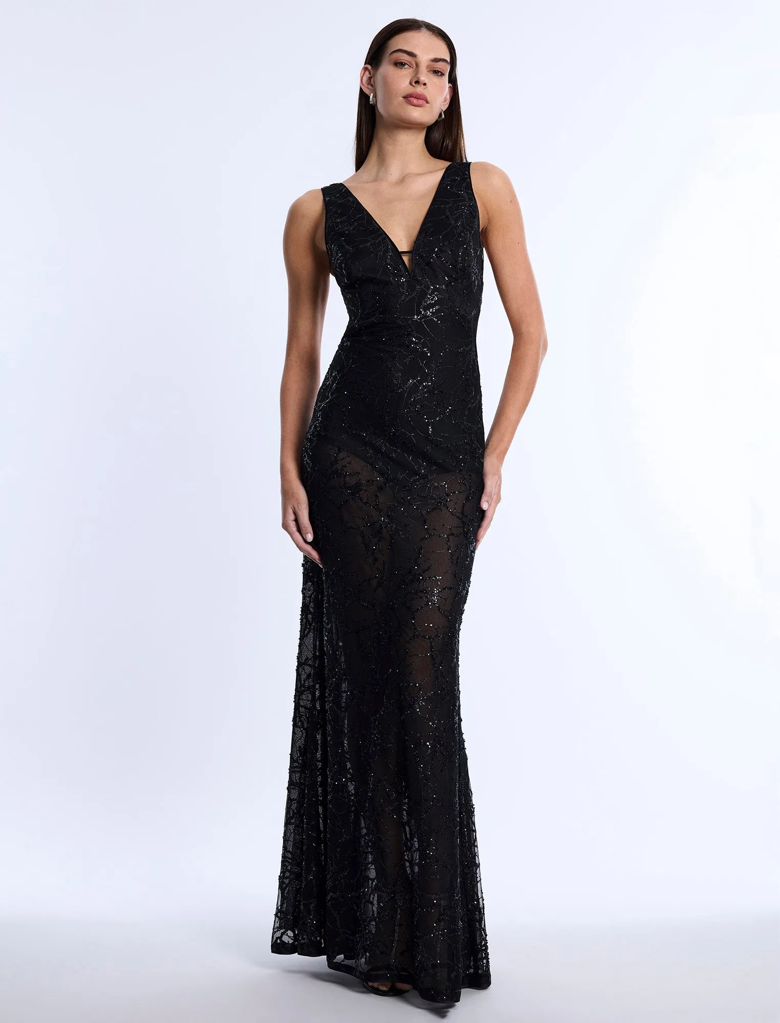 Embellished Cut-Out Gown sold by BCBGMaxAzria