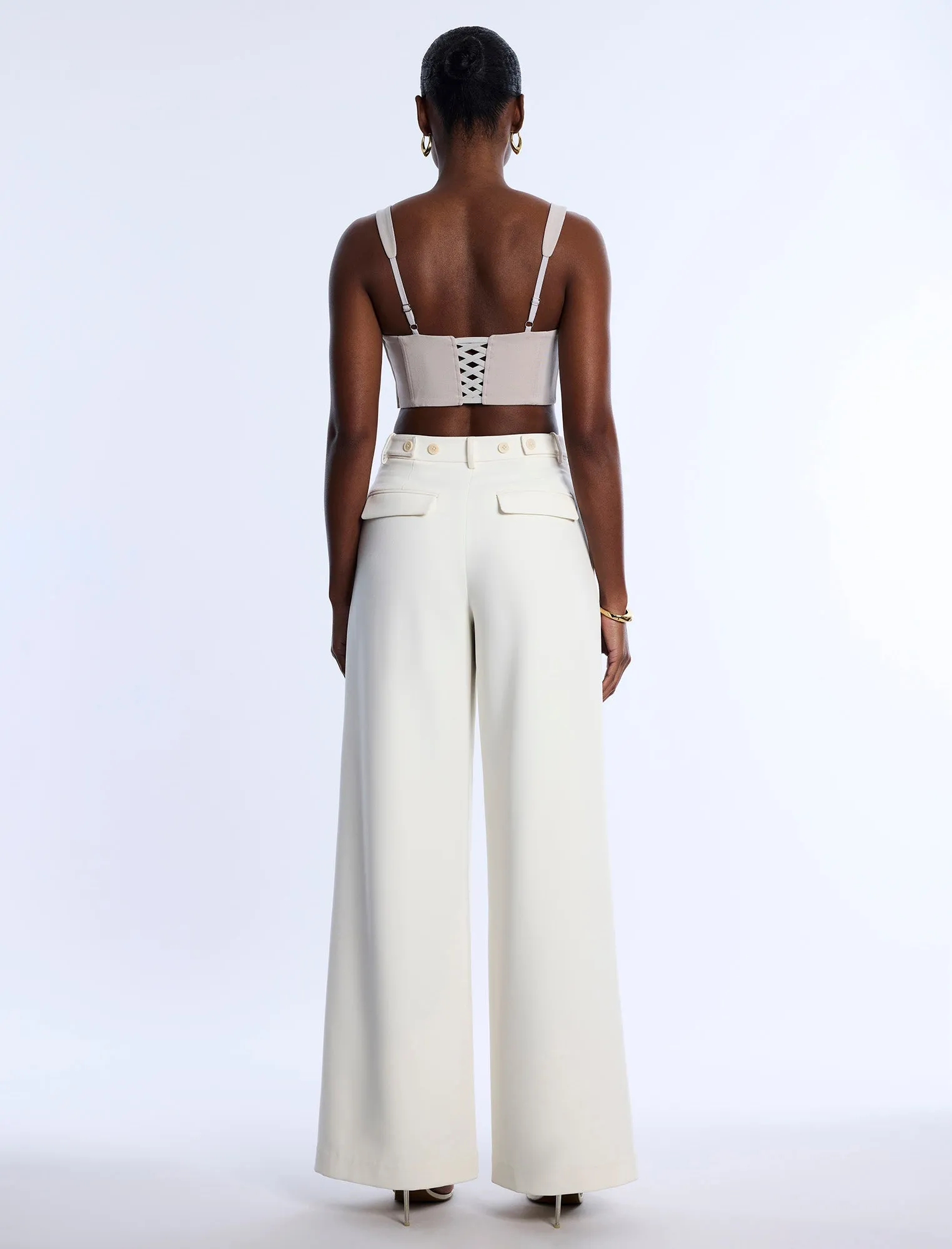Pleat Front Wide Leg Pant sold by BCBGMaxAzria product image thumbnail 2