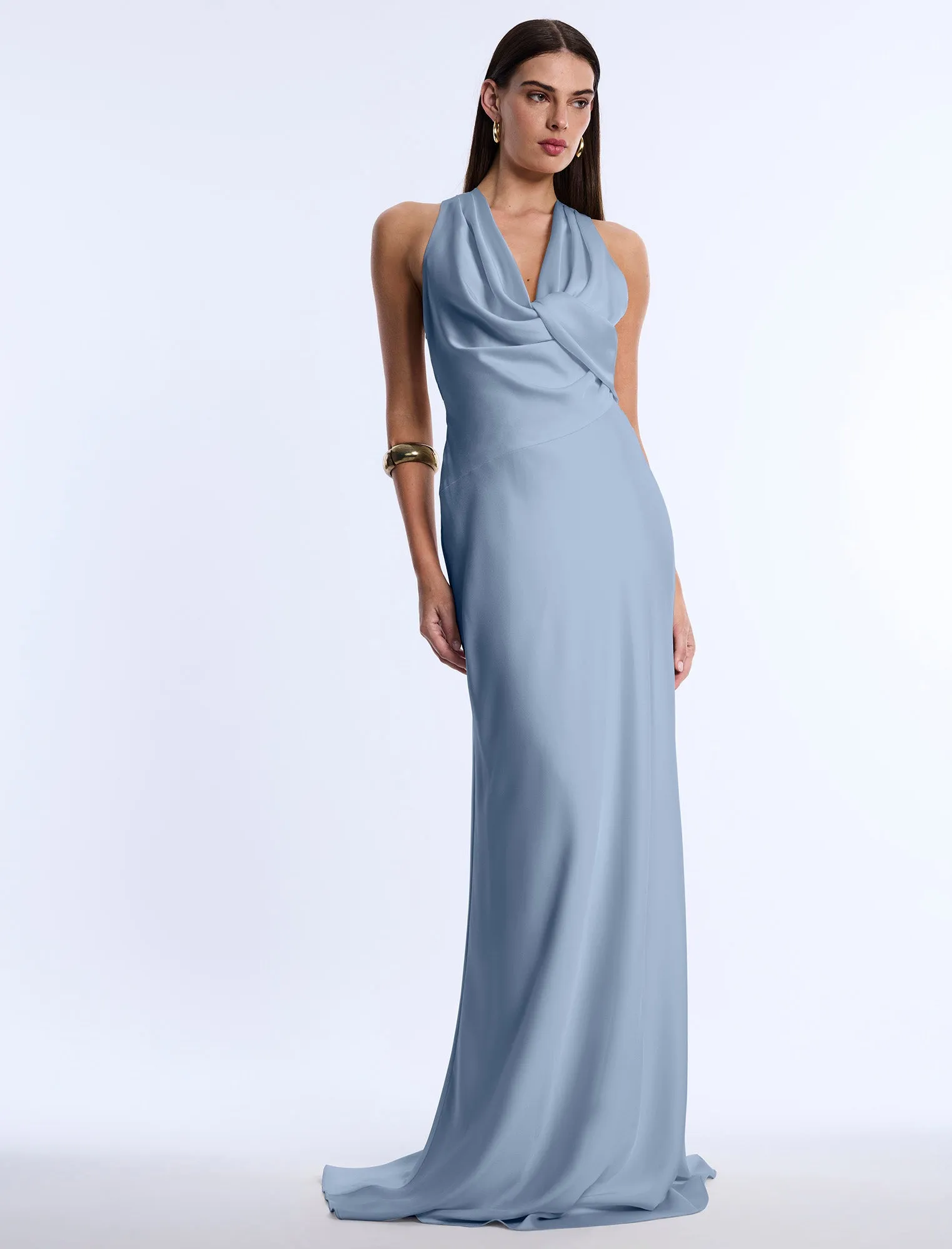 Cowl Neck Halter Gown sold by BCBGMaxAzria product image thumbnail 2