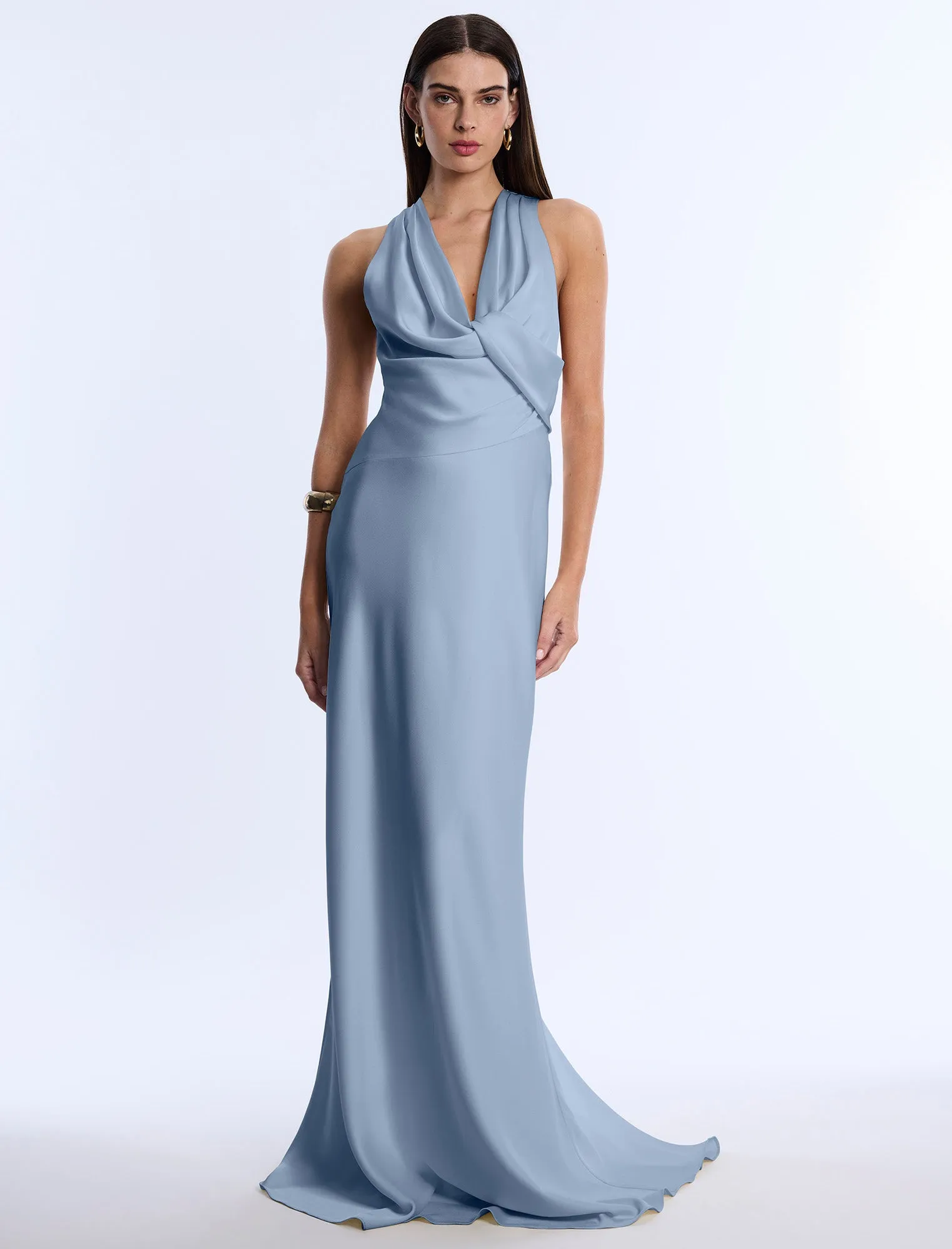 Cowl Neck Halter Gown sold by BCBGMaxAzria