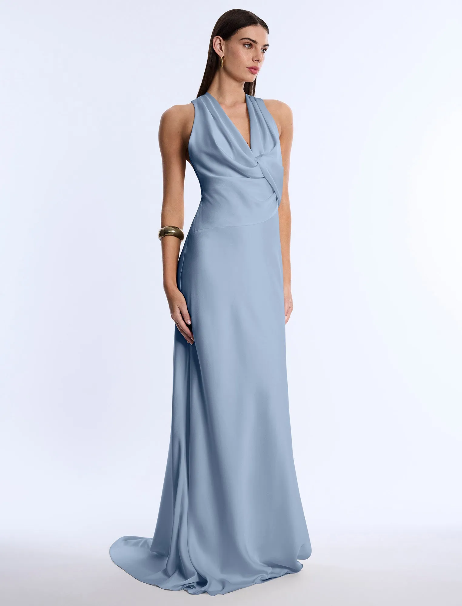 Cowl Neck Halter Gown sold by BCBGMaxAzria product image thumbnail 4