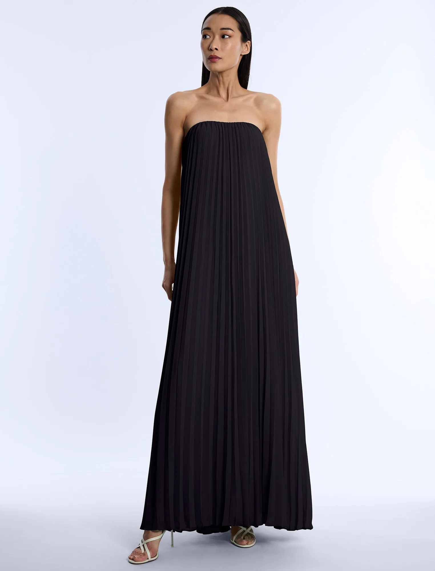 Pleated Gown sold by BCBGMaxAzria