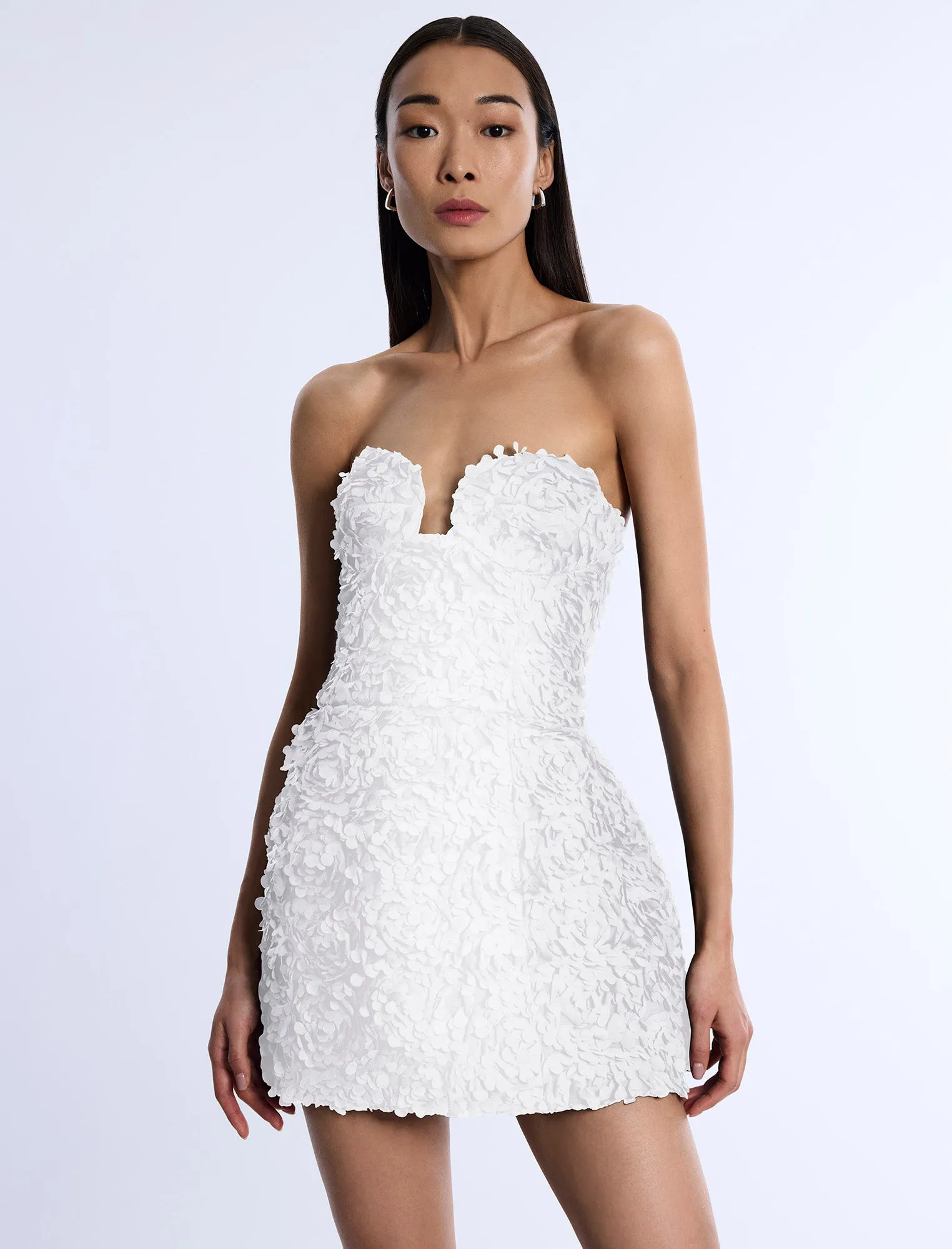 Strapless 3D Floral Dress sold by BCBGMaxAzria product image thumbnail 5