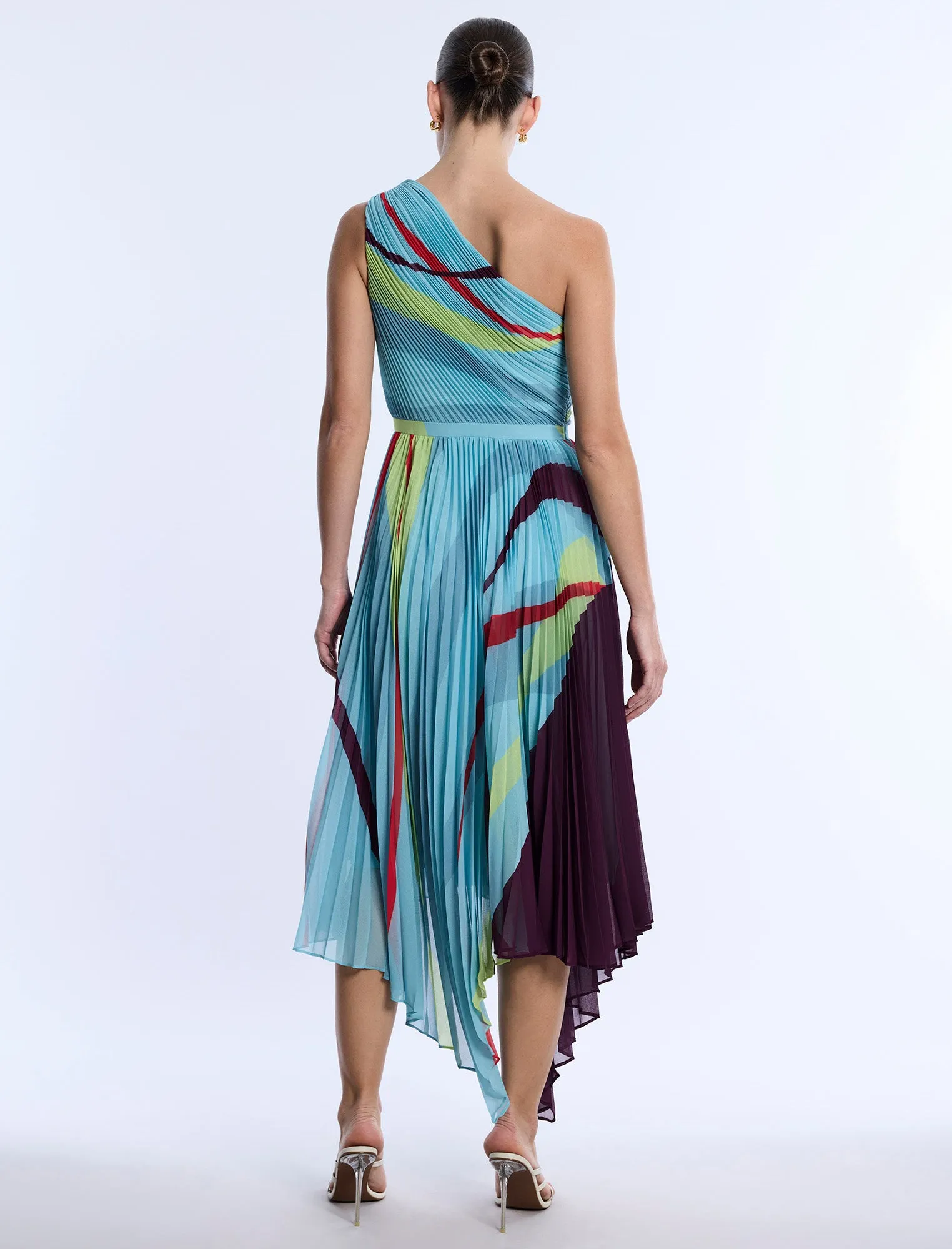 Printed Pleated Dress sold by BCBGMaxAzria product image thumbnail 2