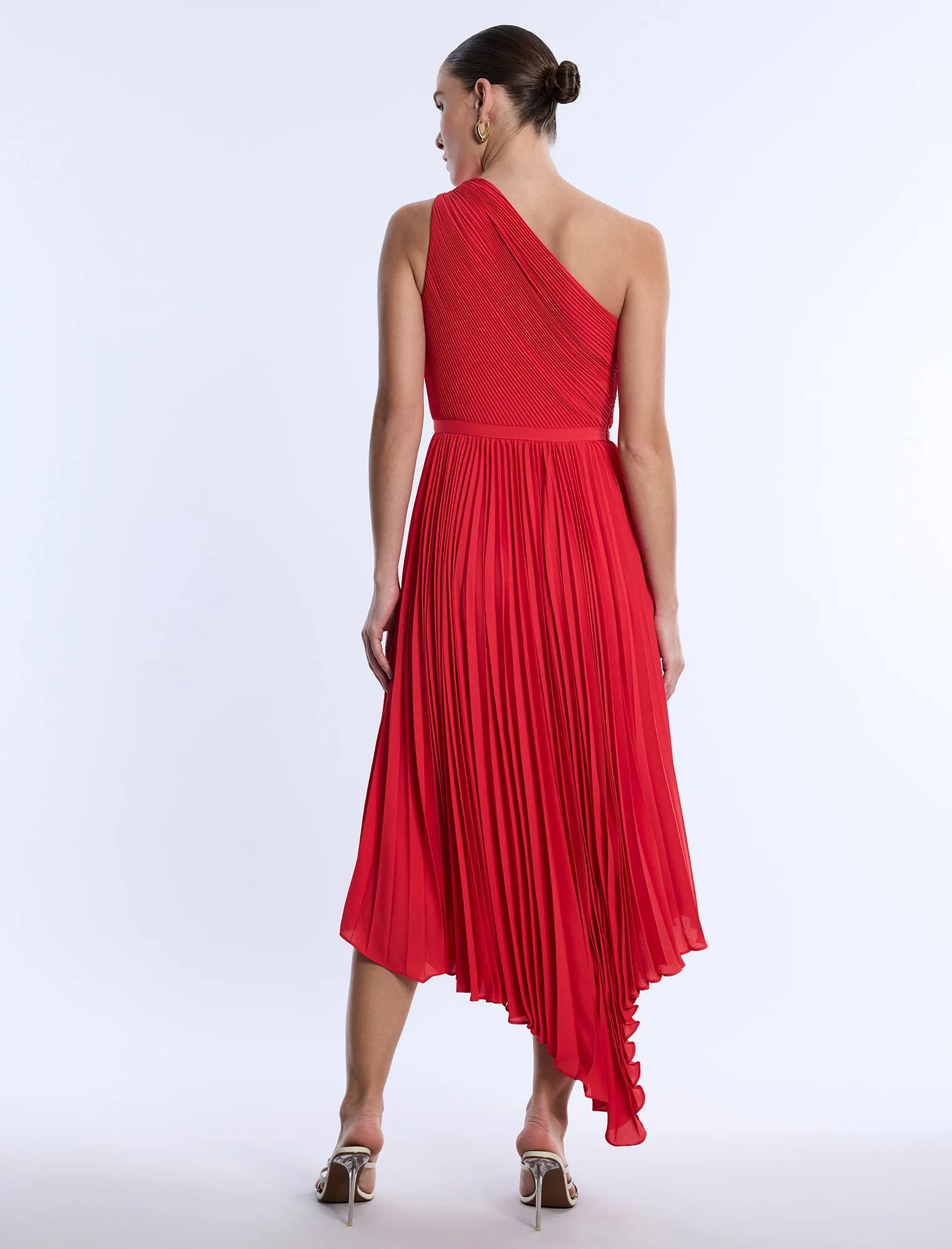 One Shoulder Pleated Dress sold by BCBGMaxAzria product image thumbnail 2