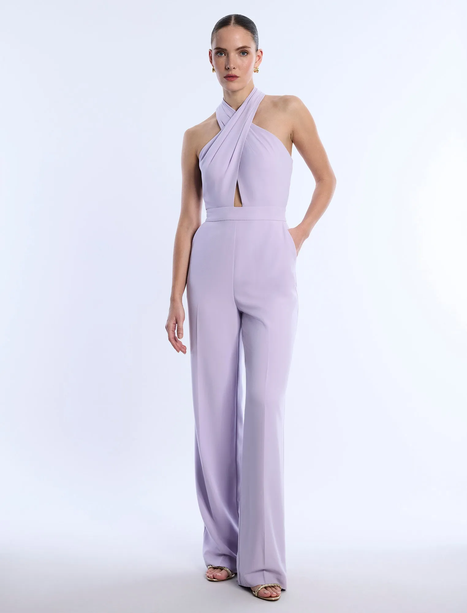Cross Neck Jumpsuit sold by BCBGMaxAzria product image thumbnail 5
