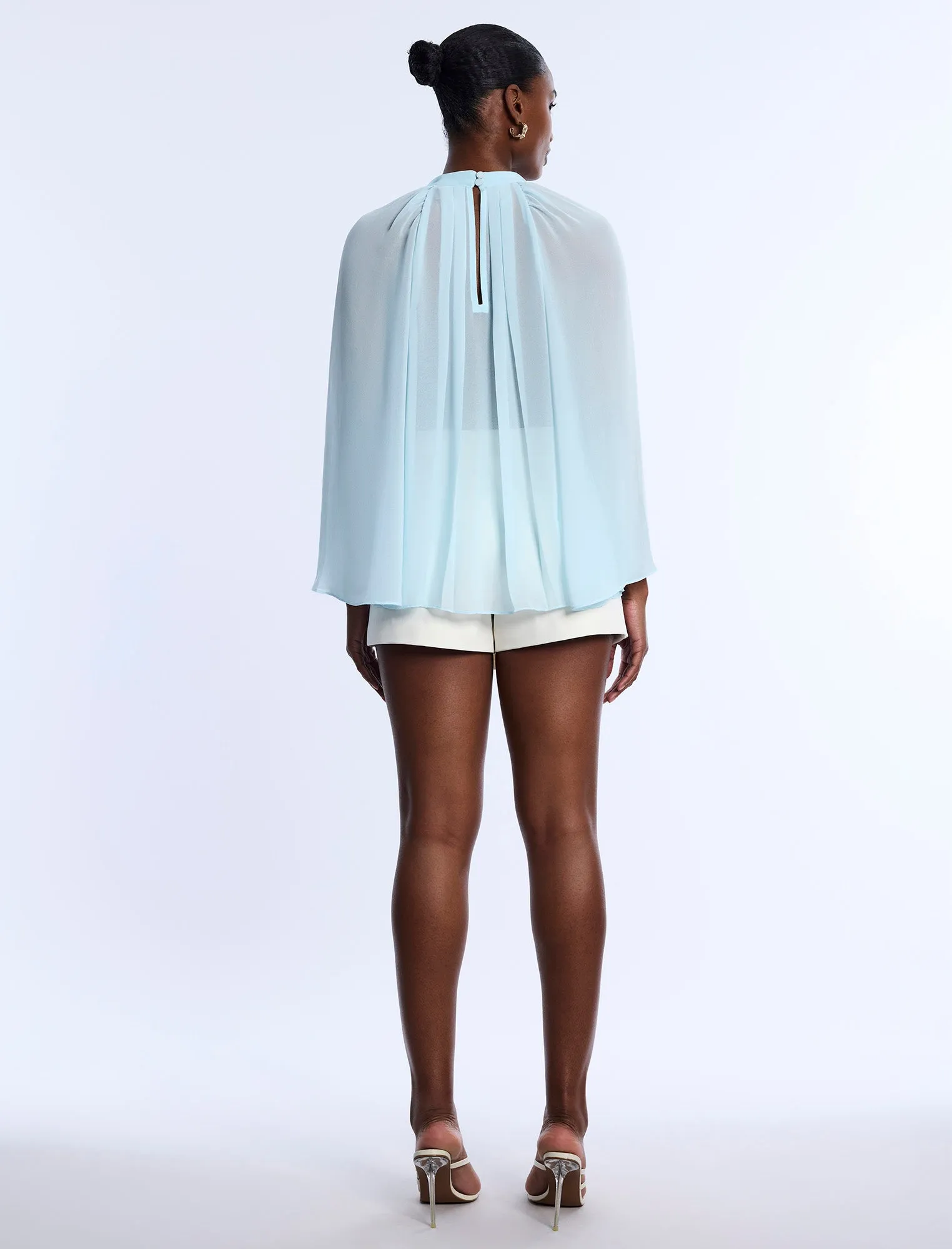 Pleated Sheer Blouse sold by BCBGMaxAzria product image thumbnail 2