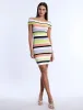 Stripe Knit Off-Shoulder Dress sold by BCBGMaxAzria